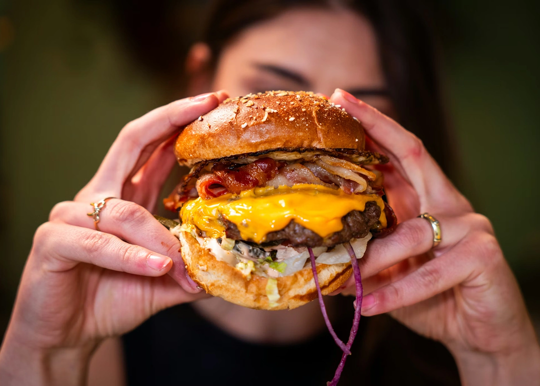 cheesy burger